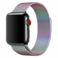 Milanese RVS bandje - Multicolor - Geschikt voor Apple Watch 44mm / 45mm / 46mm / 49mm afbeelding