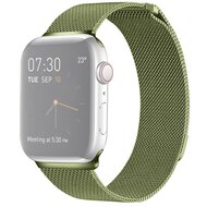 Milanese RVS bandje - Groen - Geschikt voor Apple Watch 44mm / 45mm / 46mm / 49mm afbeelding