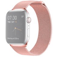 Milanese RVS bandje - Roze - Geschikt voor Apple Watch 44mm / 45mm / 46mm / 49mm afbeelding