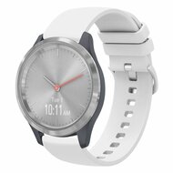 Garmin Venu 3s / Vivoactive 4s / Venu 2s / Vivomove 3s / Forerunner 255s - Soft siliconen bandje - Wit afbeelding