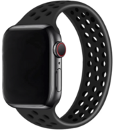Solo Loop Sportbandje - Maat: S - Zwart - Geschikt voor Apple Watch 38mm / 40mm / 41mm / 42mm afbeelding