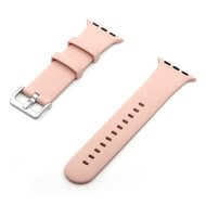 Rubberen sportbandje met gesp - Zalmroze - Geschikt voor Apple Watch 44mm / 45mm / 46mm / 49mm afbeelding