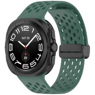 D-buckle siliconen sportband - Donkergroen - Samsung Galaxy Watch Ultra 47mm
