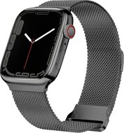 Milanese band - Zwart - Extra sterke magneet - Geschikt voor Apple Watch 38mm / 40mm / 41mm / 42mm afbeelding