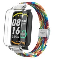 Braided nylon bandje met case - Multicolor Summer - Xiaomi Smart band 7 Pro afbeelding