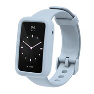 Siliconen sportbandje met case - Grijsblauw - Xiaomi Smart band 7 Pro afbeelding