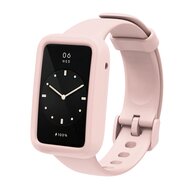 Siliconen sportbandje met case - Lichtroze - Xiaomi Smart band 7 Pro afbeelding