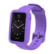 Siliconen sportbandje met case - Paars - Xiaomi Smart band 7 Pro afbeelding
