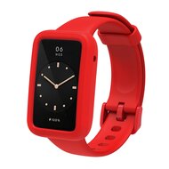 Siliconen sportbandje met case - Rood - Xiaomi Smart band 7 Pro afbeelding