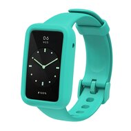 Siliconen sportbandje met case - Turquoise - Xiaomi Smart band 7 Pro afbeelding
