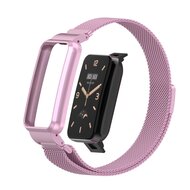 Milanese loop bandje met case - Lila - Xiaomi Smart Band 7 Pro afbeelding