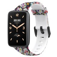 Siliconen bandje met print - Schedeltjes - Xiaomi Smart band 7 Pro afbeelding