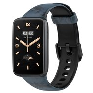Siliconen bandje met print - Grijsblauw - Xiaomi Smart band 7 Pro afbeelding
