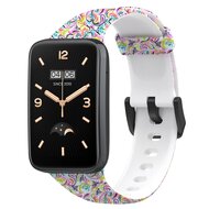 Siliconen bandje met print - Sierlijk design - Xiaomi Smart band 7 Pro afbeelding