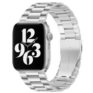Stalen schakelband - Zilver - Geschikt voor Apple watch 38mm / 40mm / 41mm / 42mm afbeelding