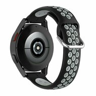 Huawei Watch GT 3 Pro - 43mm - Siliconen sportbandje met gesp - Zwart + grijs afbeelding