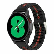Dot Pattern siliconen bandje - Zwart met rood - Huawei Watch GT 2 Pro / GT 3 Pro - 46mm afbeelding
