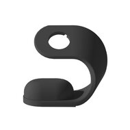Apple Watch houder - Siliconen - Zwart - Geschikt voor Apple watch afbeelding
