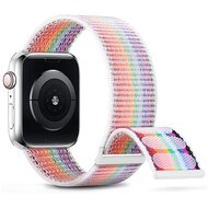 Nylon sport loop band - Multicolor - Extra sterke klittenbandsluiting - Geschikt voor Apple Watch 38mm / 40mm / 41mm / 42mm afbeelding