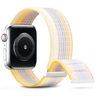 Nylon sport loop band - Starlight multicolor - Extra sterke klittenbandsluiting - Geschikt voor Apple Watch 38mm / 40mm / 41mm / 42mm afbeelding