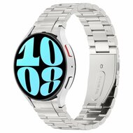 Stalen band met aansluitknop - Zilver - Samsung Galaxy Watch 6 Classic - 47mm & 43mm afbeelding