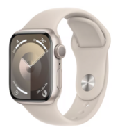 Rubberen sportbandje - Sterrenlicht / starlight - Geschikt voor Apple Watch 44mm / 45mm / 46mm / 49mm afbeelding