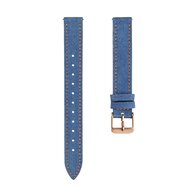Leren denim bandje - Donkerblauw - Garmin Lily 2 afbeelding