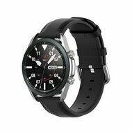 Classic leren bandje - Zwart - Huawei Watch GT 5 (Pro) / GT 4 / GT 3 / GT 2 - 46mm afbeelding
