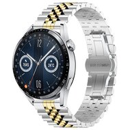 Stalen band - Zilver / goud - Huawei Watch GT 5 (Pro) / GT 4 / GT 3 / GT 2 - 46mm afbeelding