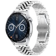 Stalen band - Zilver - Huawei Watch GT 5 (Pro) / GT 4 / GT 3 / GT 2 - 46mm afbeelding