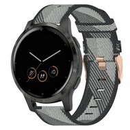 Huawei Watch GT 4 / GT 5 (41mm) & GT 5 Pro (42mm) - Canvas nylon bandje - Grijs afbeelding