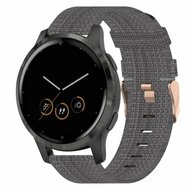 Huawei Watch GT 4 / GT 5 (41mm) & GT 5 Pro (42mm) - Canvas nylon bandje - Donkergrijs afbeelding
