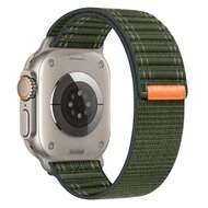 Nylon Wave band - Groen - Geschikt voor Apple Watch 44mm / 45mm / 46mm / 49mm afbeelding