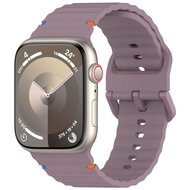 Wave sportband - Zacht paars - Geschikt voor Apple Watch 38mm / 40mm / 41mm / 42mm afbeelding