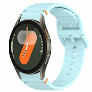 Wave Sportband met aansluitknop - Lichtblauw - Samsung Galaxy Watch 6 - 40mm & 44mm
