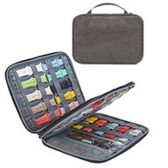 Organizer / opbergtas - Dubbele laag XL - Smartwatch bandjes & accessoires - Grijs afbeelding