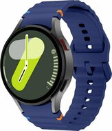 Wave Sportband met aansluitknop - Donkerblauw - Samsung Galaxy Watch 5 (Pro) - 40mm / 44mm / 45mm afbeelding