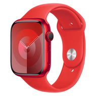 Rubberen sportbandje - Rood - Geschikt voor Apple watch 44mm / 45mm / 46mm / 49mm afbeelding