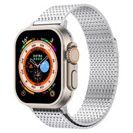 Stainless Steel Loop band - Zilver - Extra strong - Geschikt voor Apple Watch 44mm / 45mm / 46mm / 49mm afbeelding