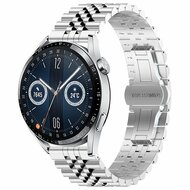 Stalen band - Zilver - Huawei Watch 4 (pro) / 3 (pro) / Ultimate afbeelding
