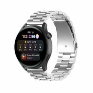 Stalen schakelband - Zilver - Huawei Watch 4 (pro) / 3 (pro) / Ultimate afbeelding