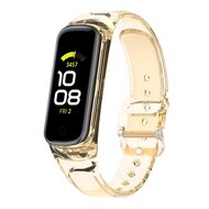 Doorzichtige TPU band (zon verkleurend) - Transparant geel - Samsung Galaxy Fit 2 afbeelding