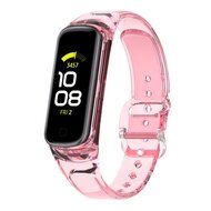 Doorzichtige TPU band (zon verkleurend) - Transparant roze - Samsung Galaxy Fit 2 afbeelding