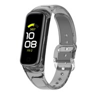 Doorzichtige TPU band (zon verkleurend) - Transparant zwart - Samsung Galaxy Fit 2 afbeelding