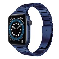 Stalen schakelband - Donkerblauw - Geschikt voor Apple watch 38mm / 40mm / 41mm / 42mm afbeelding