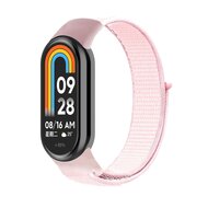 Sport loop nylon bandje - Lichtroze - Xiaomi Smart Band 8 & 9 afbeelding