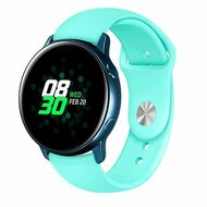 Rubberen sportband - Aqua blauw - Xiaomi Mi Watch / Xiaomi Watch 2 / Xiaomi Watch S1 / S2 / S3 / S4 afbeelding