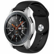 Rubberen sportband - Zwart - Xiaomi Mi Watch / Xiaomi Watch 2 / Xiaomi Watch S1 / S2 / S3 / S4 afbeelding