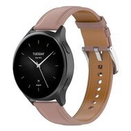 Luxe leren bandje - Oudroze - Xiaomi Mi Watch / Xiaomi Watch 2 / Xiaomi Watch S1 / S2 / S3 / S4 afbeelding