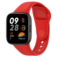 Siliconen bandje - Rood - Xiaomi Redmi Watch 3 afbeelding
